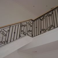 Black Indoor Wrought Iron Balustrade