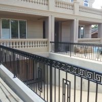 Black Outdoor Wrought Iron Balustrade