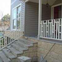 White Outdoor Wrought Iron Balustrade