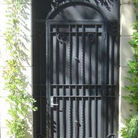 Black Wrought Iron Door