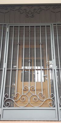 Black Wrought Iron Door