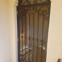 Black Wrought Iron Door Clayton