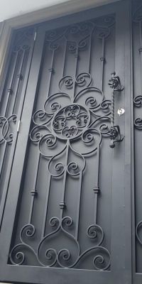 Black Wrought Iron Door Donvale