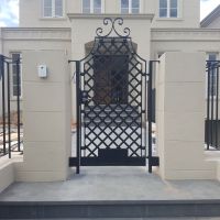 Black Outdoor Wrought Iron Gates