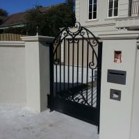 Black Outdoor Wrought Iron Gates