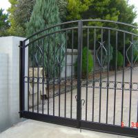Black Outdoor Wrought Iron Gates