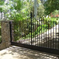 Black Outdoor Wrought Iron Gates
