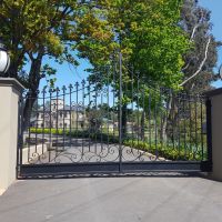 Black Outdoor Wrought Iron Gates