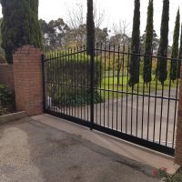 Black Outdoor Wrought Iron Gates