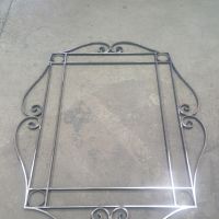 Black Wrought Iron Mirror